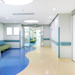 Hospital Floor InteriorHospital corridor, waiting